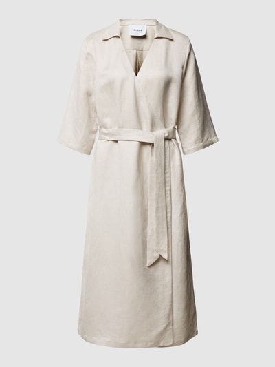 Minus Midikleid mit Umlegekragen Modell 'FLORINA' Sand 2