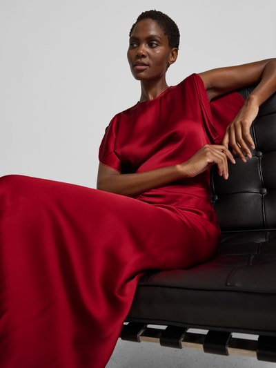 Victoria Beckham Maxikleid mit Rundhalsausschnitt Rot 3