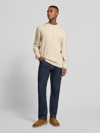JACK & JONES Premium Strickpullover mit Polokragen Modell 'MAVERICK' Offwhite 1
