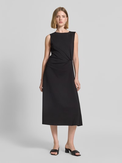 s.Oliver RED LABEL Getailleerde vrijetijdsjurk van katoenmix BLACK - 4