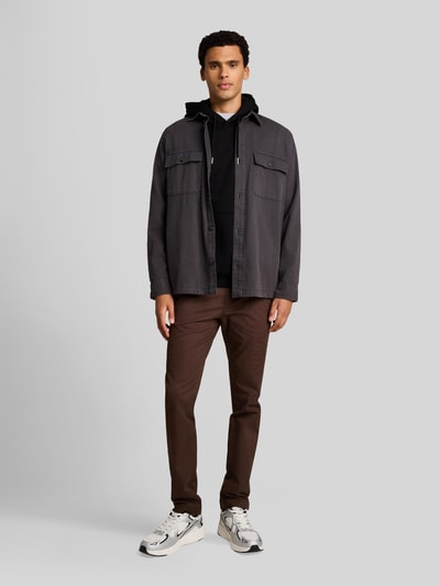 Tom Tailor Denim Regular Fit Hoodie aus Baumwoll-Mix Black 1