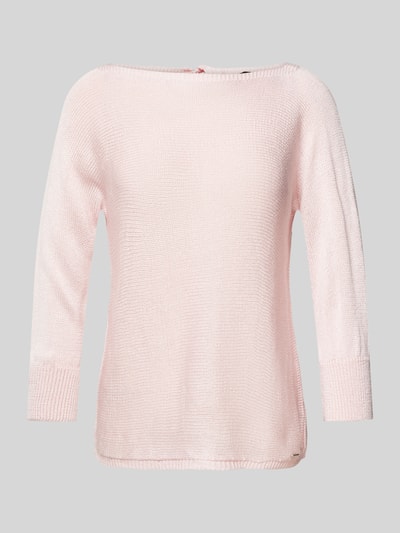 More & More Strickpullover mit U-Boot-Ausschnitt Rose 2