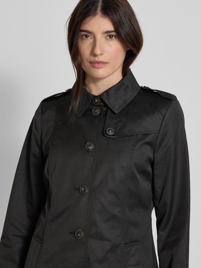 Fuchs Schmitt Trenchcoat mit Leistentaschen Black 3