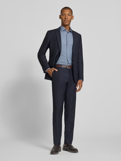 Jake*s Slim Fit Businesshemd mit Kentkragen Bleu 1