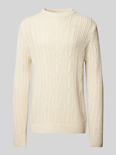 Jack & Jones Premium Strickpullover mit gerippten Abschlüssen Modell 'BLUDIOGO' Beige 2