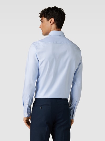 Eterna Koszula biznesowa o kroju slim fit ze wzorem na całej powierzchni Bleu 5