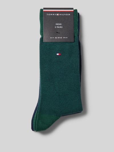 Tommy Hilfiger Sokken met labeldetail in een set van 2 paar Groen - 3