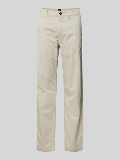 BOSS Orange Regular Fit Chino mit Gürtelschlaufen Beige 1