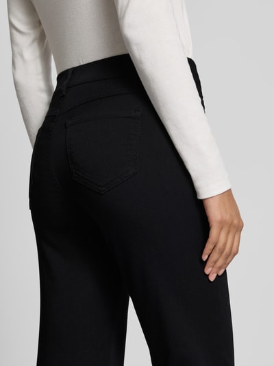 Soyaconcept Straight fit jeans met franjes, model 'NADIRA' Zwart - 3