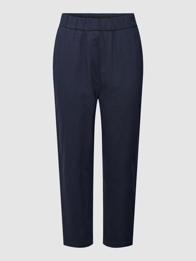 Marc O'Polo Broek met linnen en elastische band Marineblauw - 2