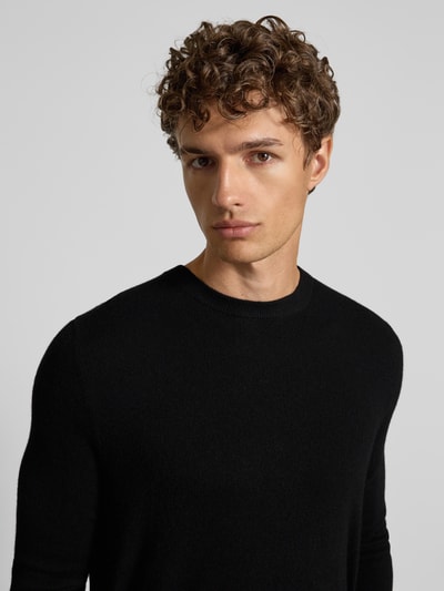 Christian Berg Men Strickpullover aus Wolle-Kaschmir-Mix Black 3