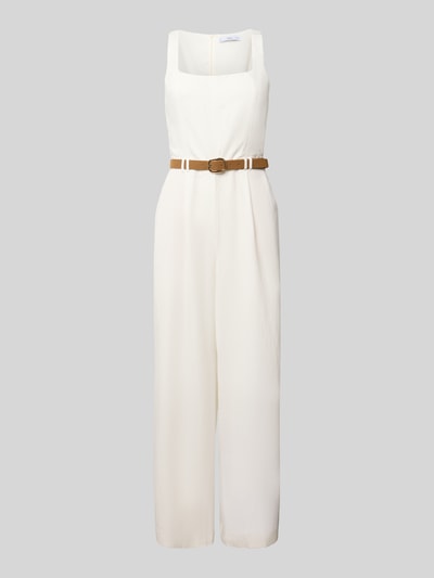 Mango Jumpsuit mit Taillengürtel Modell 'LIONELA' Offwhite 2