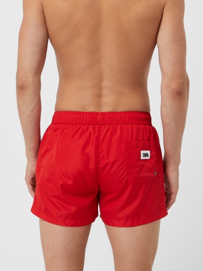 Karl Lagerfeld Beachwear Zwembroek met logo  Rood - 5
