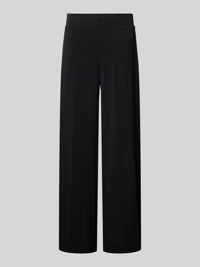 Vera Mont Straight Leg Stoffhose mit elastischem Bund Black 1