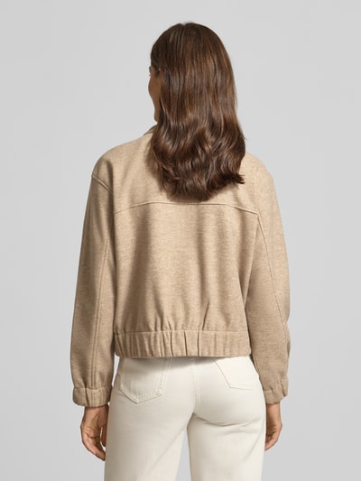 Tom Tailor Denim Regular Fit Bomberjacke mit Viskose-Anteil Beige 5