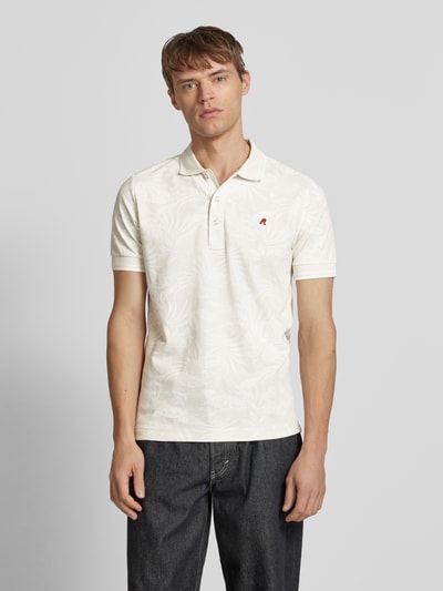 Replay Regular fit poloshirt met logostitching Beige - 4