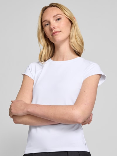 Tom Tailor Denim Regular Fit T-Shirt aus Baumwoll-Mix Weiss 3