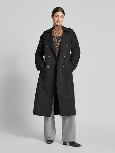 Vero Moda Taillierter Trenchcoat mit Riegeln Modell 'CHLOE' Black 1