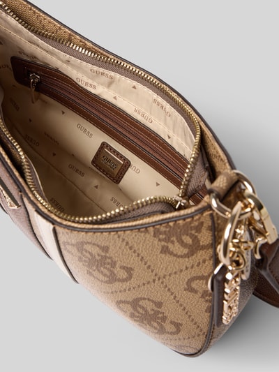 GUESS Shoulder Bag in Leder-Optik Modell 'Noelle' Cognac 4