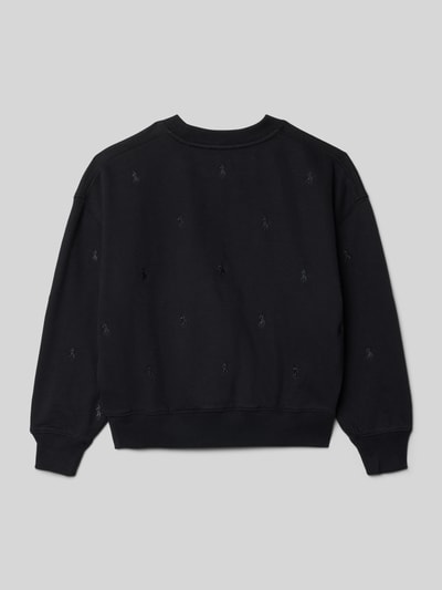 Polo Ralph Lauren Teens Bluza z prążkowanymi wykończeniami Czarny 3