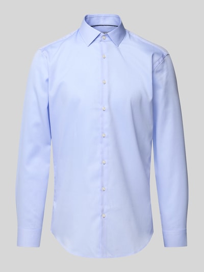 Jake*s Slim Fit Business-Hemd mit Knopfleiste Bleu 2