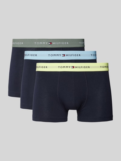 Tommy Hilfiger Boxershort met elastische band met logo in een set van 3 stuks Donkerblauw - 1