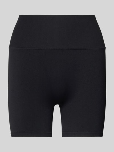 Produktfoto, Radlerhose mit elastischem Bund Modell 'Shape Seamless' von aim'n, czarny materiał z elastycznym stretchem, krój slim fit, szerokość w rozmiarze S: 28 cm, długość nogawki od wewnątrz: 11 cm
