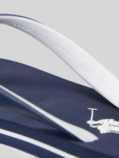 Polo Ralph Lauren Flip Flops mit Logo Detail Marine 4