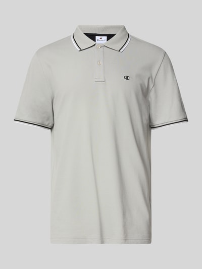 CHAMPION Regular Fit Poloshirt mit Logo-Stitching Stein 2