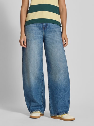 Only Jeansy o kroju barrel fit z czystej bawełny model ‘TAYLOR’ Jeansowy niebieski 4