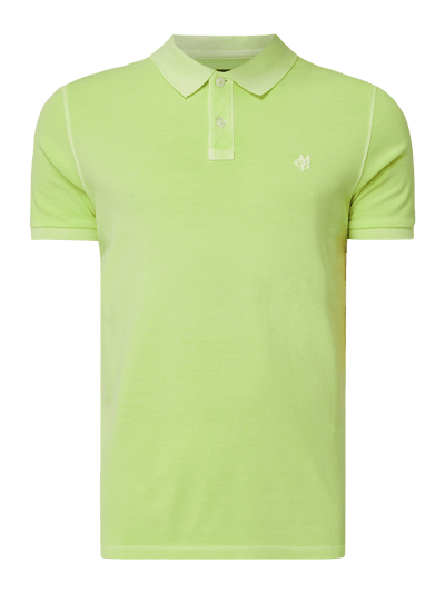 Marc O'Polo Poloshirt met reguliere pasvorm en geborduurd logo  Groen - 2