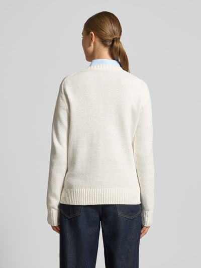 Polo Ralph Lauren Gebreide pullover met motief en ronde hals Wit - 5