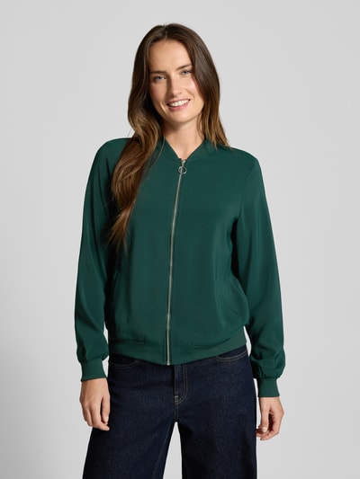 Vero Moda Regular fit blouson met ritssluiting, model 'COCO' Flessengroen - 4