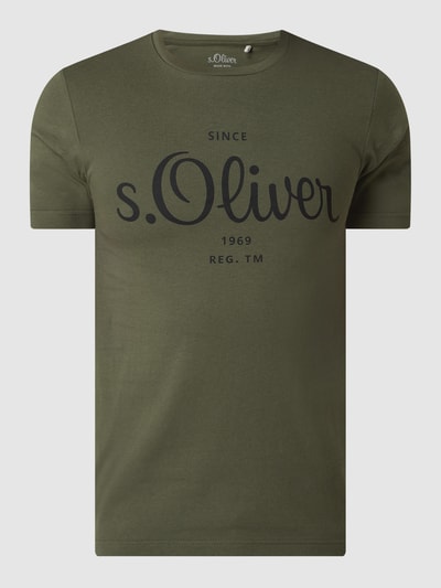 s.Oliver RED LABEL T-Shirt aus Bio-Baumwolle  Khaki 2