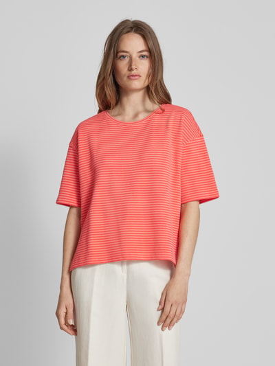 Smith and Soul T-shirt met streepmotief Felroze - 4