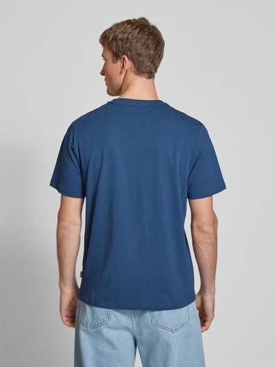 Pepe Jeans T-Shirt mit Label-Stitching Modell 'Connor' Royal 5