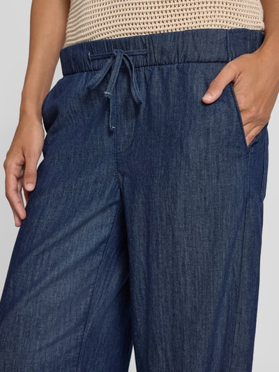 OPUS Stoffhose mit elastischem Bund Modell 'Melane' Blau Melange 3