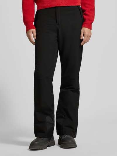 LUHTA Flared stoffen broek met ritszakken, model 'KUMPULA' Zwart - 4