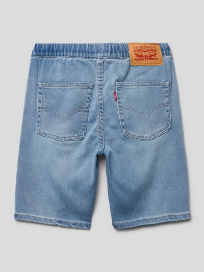 Levi’s® Kids Szorty jeansowe o kroju skinny fit z naszywką z logo model ‘DOBBY’ Jeansowy niebieski 3