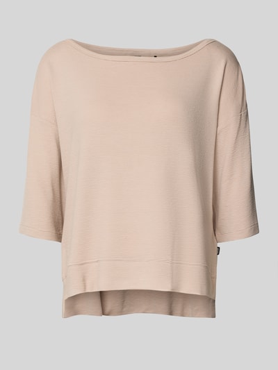 BOSS Relaxed Fit Sweatshirt mit Seitenschlitzen Beige 1