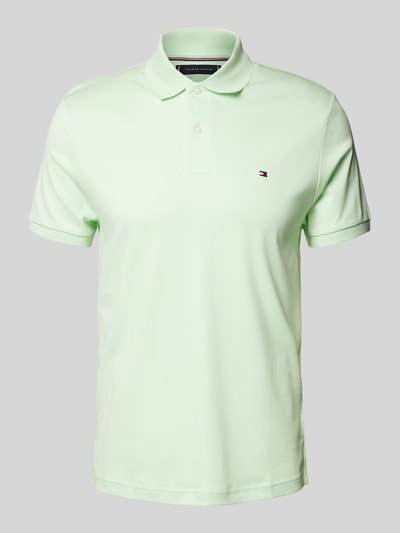 Tommy Hilfiger Regular Fit Poloshirt aus reiner Baumwolle Hellgruen 2
