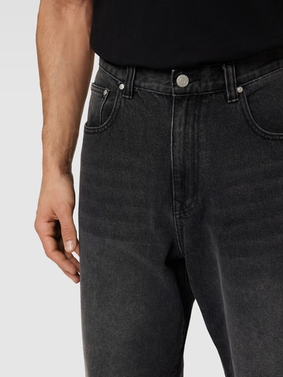 REVIEW Wide Leg Jeans im 5-Pocket-Design Black 3