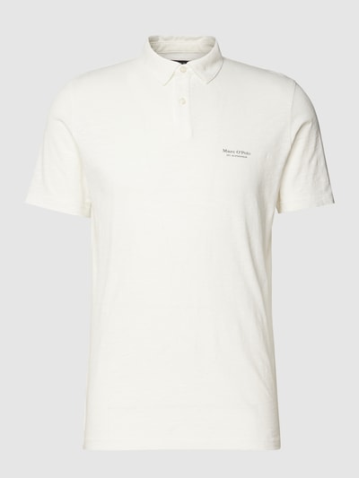 Marc O'Polo Poloshirt met labelprint Offwhite - 2