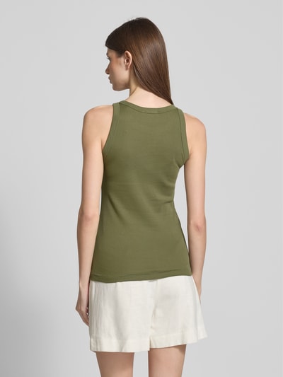 Marc O'Polo Slim fit tanktop van puur katoen Rietgroen - 5