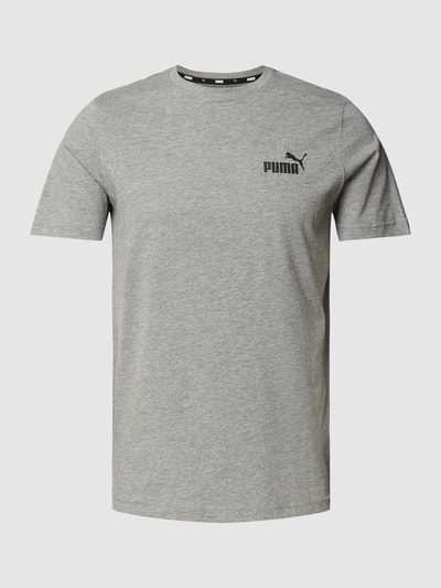 PUMA PERFORMANCE T-Shirt mit Label-Print Mittelgrau Melange 2