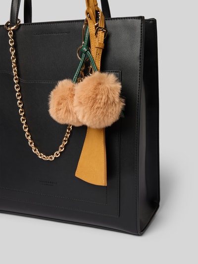 Seidenfelt Shopper met hanger, model 'Lyby' Zwart - 3