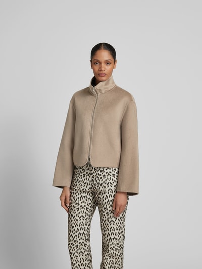 Filippa K Oversized Wolljacke mit Kaschmir-Anteil Mittelgrau 4