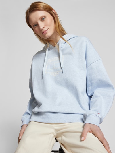 Tommy Hilfiger Oversized Hoodie mit überschnittenen Schultern Hellblau 3