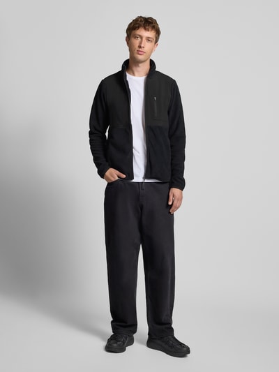 Blend Fleecejack met ritszakken, model 'MARIO' Zwart - 1