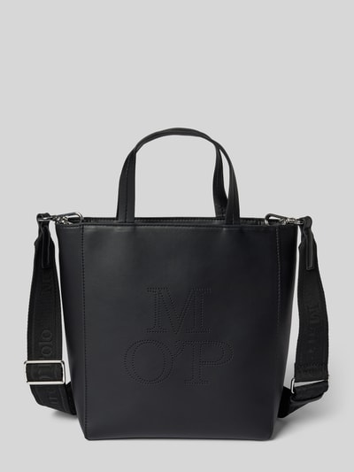 Marc O'Polo Shopper in Leder-Optik mit perforiertem Logo und matter Oberfläche Black 1